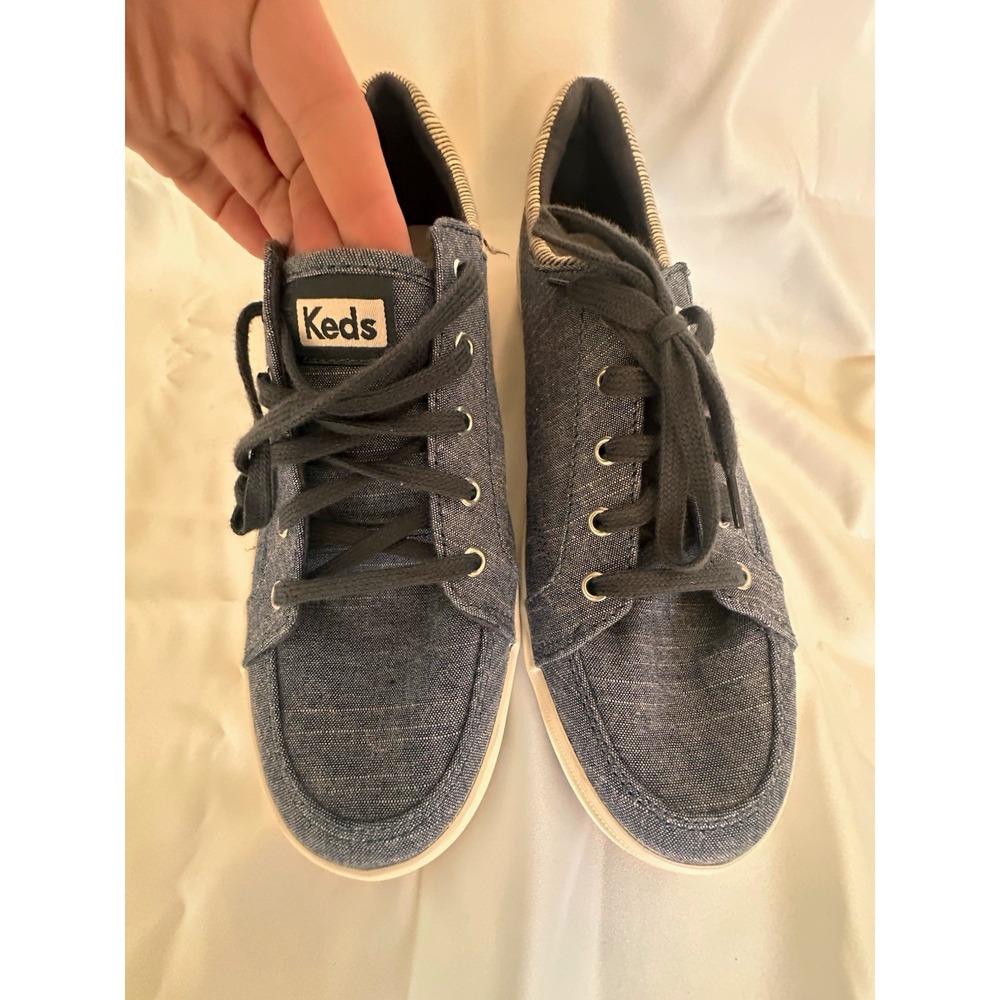 Keds Women's blue Low Top Lace-Up Sneakers Walking Rubber Sole WF66516